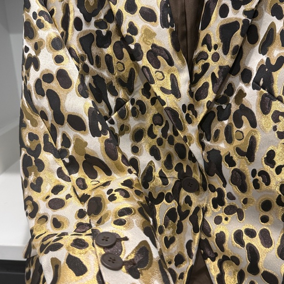 Nine West Women's Animal Print Blazer. Size S - Picture 4 of 4